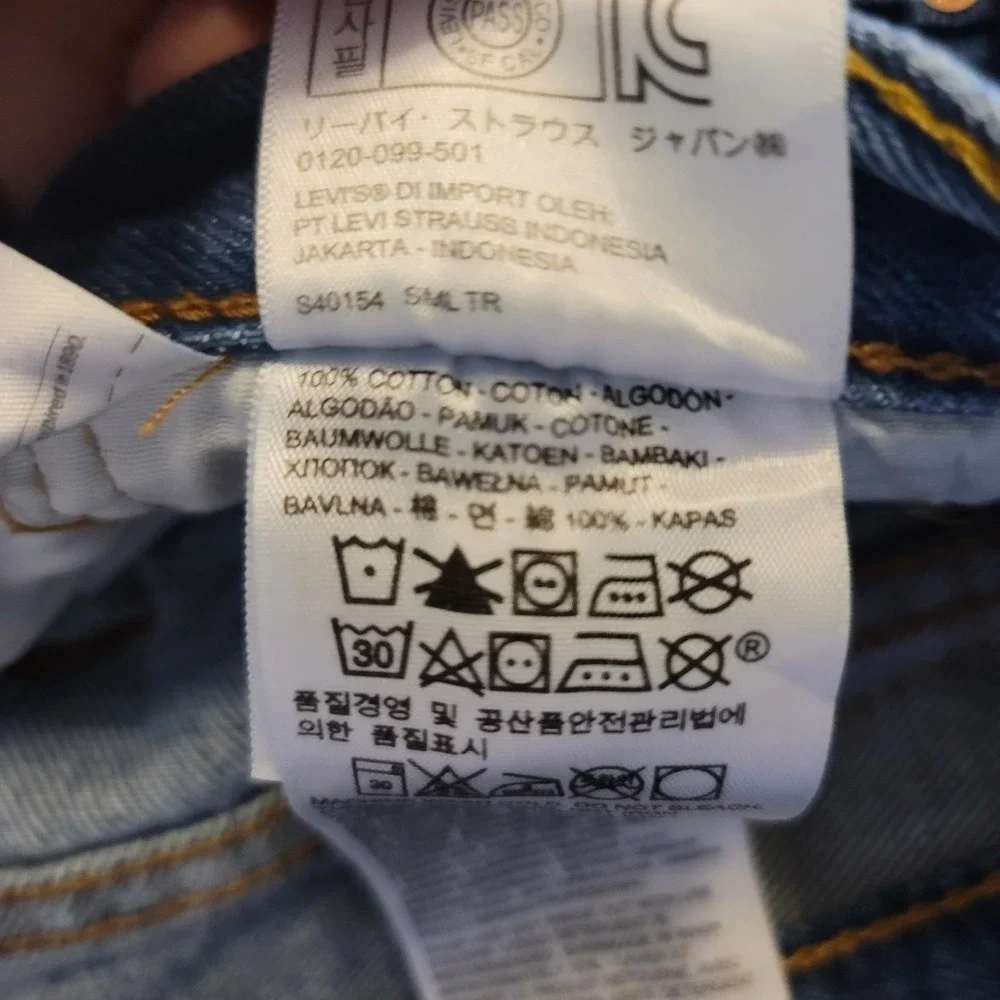 Levi's 501 Original Fit Jeans Mens 42x30 Blue Straight Leg Button Fly 00501-0000